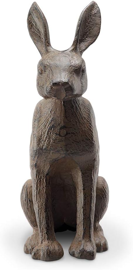 Good Listener Cast Iron Rabbit Sculpture