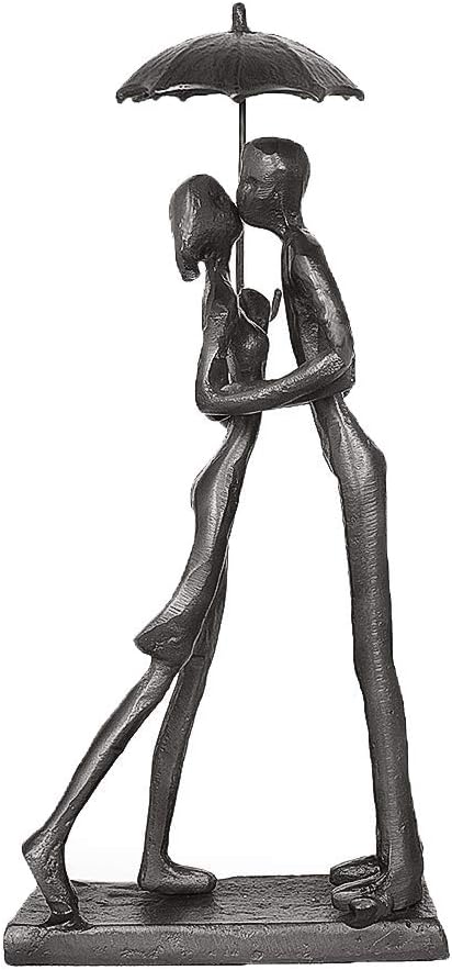 Cast Iron Romantic Couple Desktop Sculpture