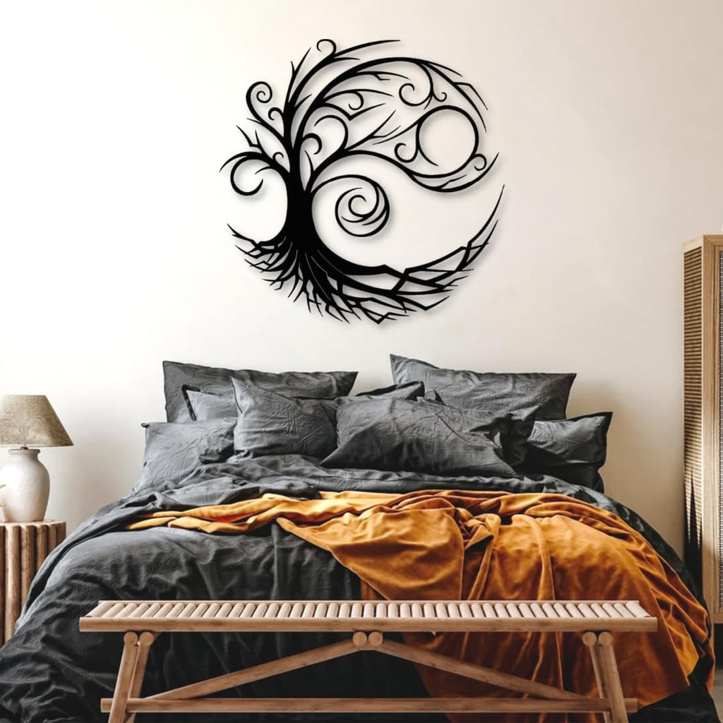 Black Metal Tree of Life Wall Art 39x39in