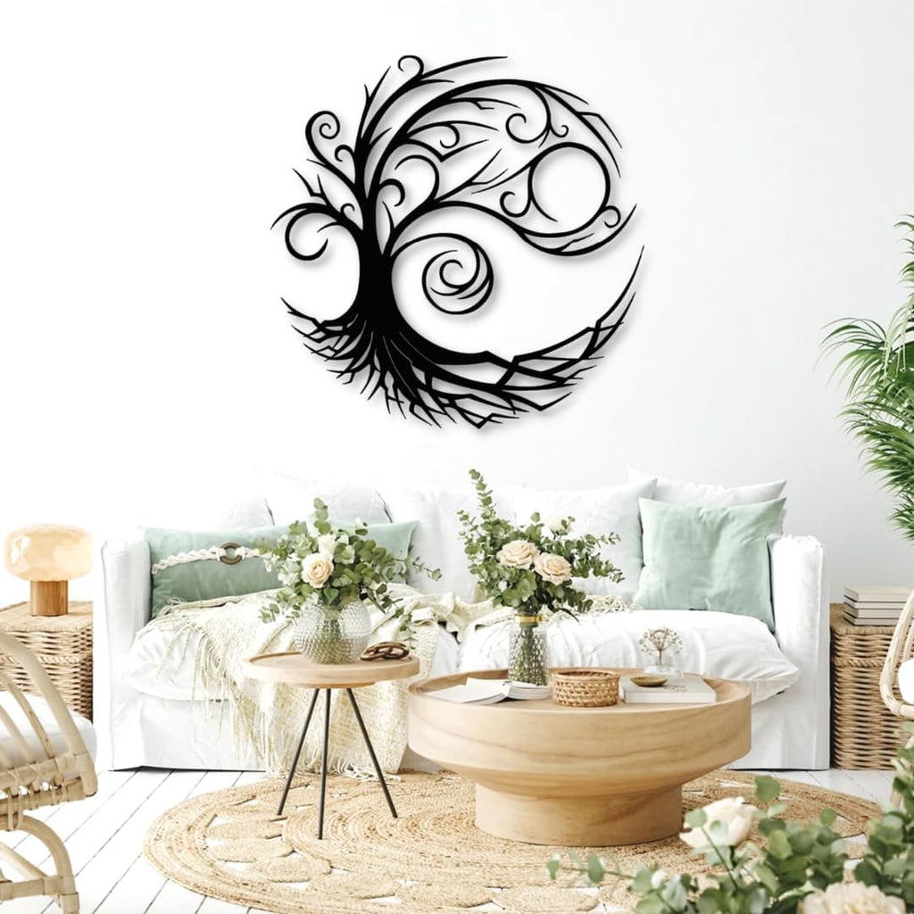 Black Metal Tree of Life Wall Art 39x39in