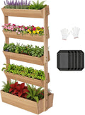 5-Tier Vertical Wood Garden Planter