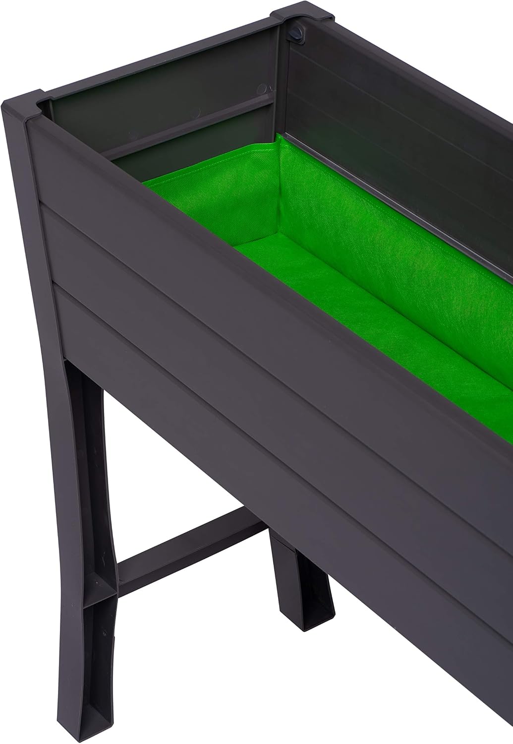 Dark Gray Elevated Garden Planter