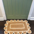 Scalloped Hand Woven Bohemian Jute Braided Rug