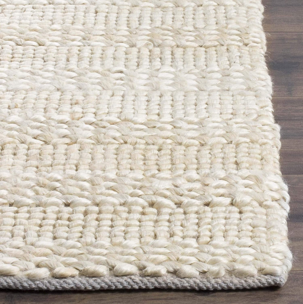 Bleach Hand Braided Jute Runner Rug 2'3"x8' NF212D