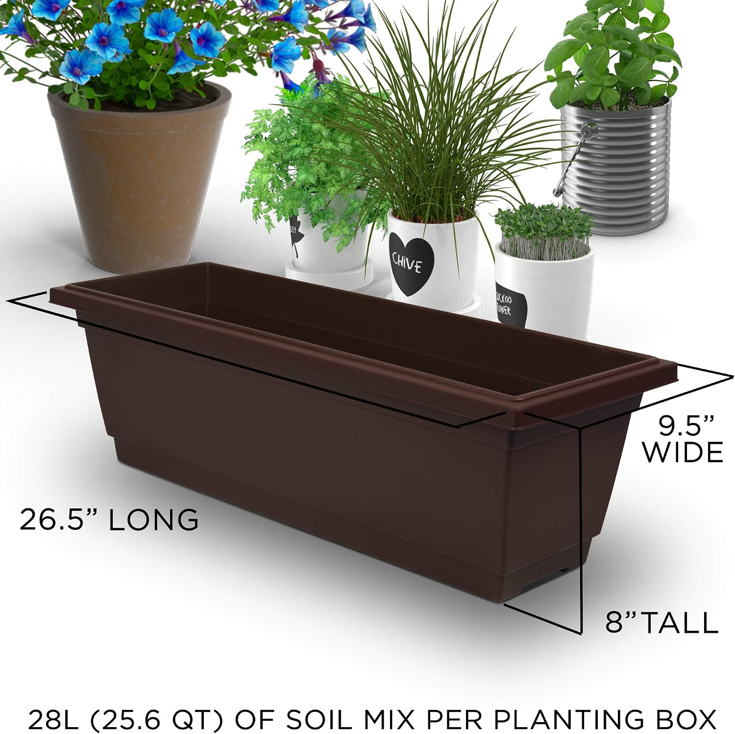 6ft Vertical Raised Garden Planter