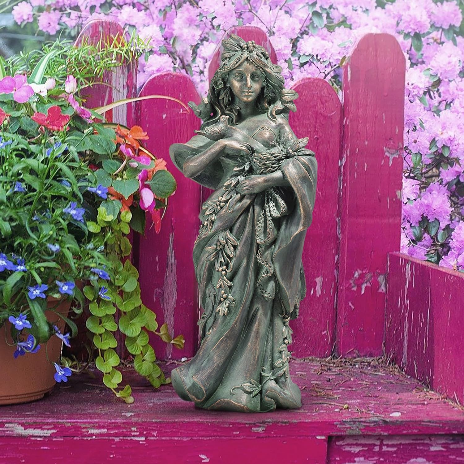 Full Color Mother Nature Forest Maiden Statue
