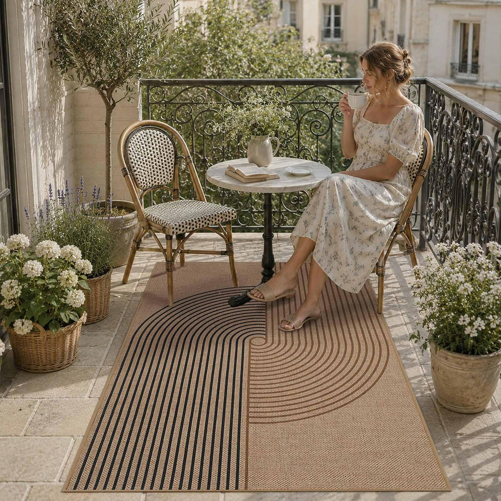 3x5 Washable Jute Patio Rug