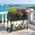 36" Rolling Metal Raised Garden Bed