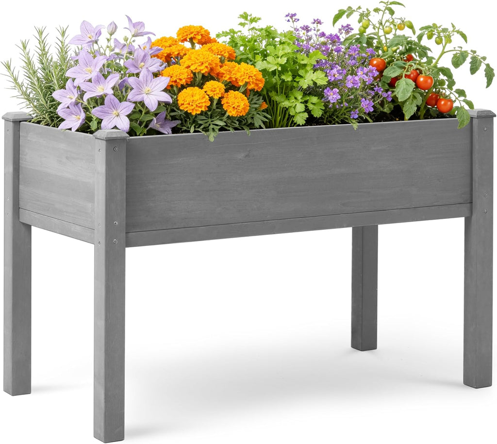 Grey Cedar Elevated Garden Bed