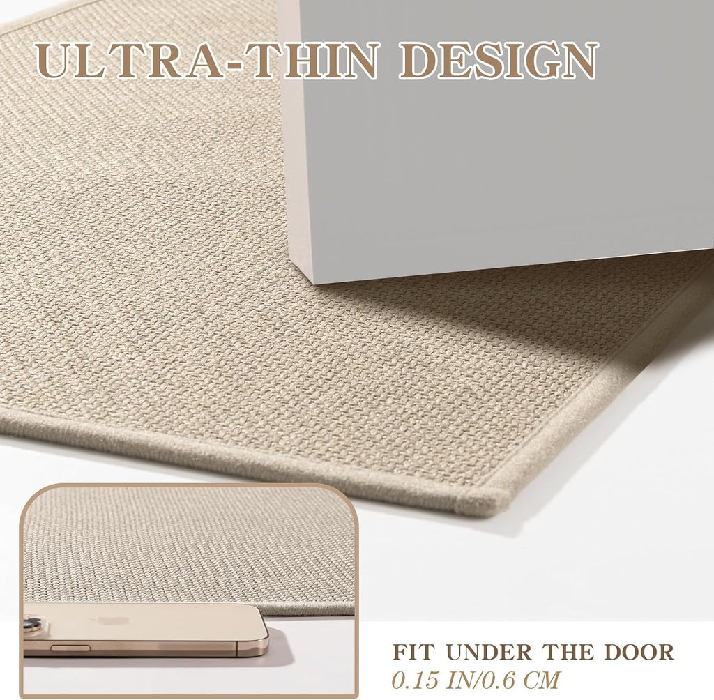 59x25 Beige Quick Dry Bath Mat