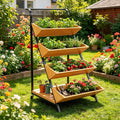 4-Tier Rolling Vertical Garden Planter