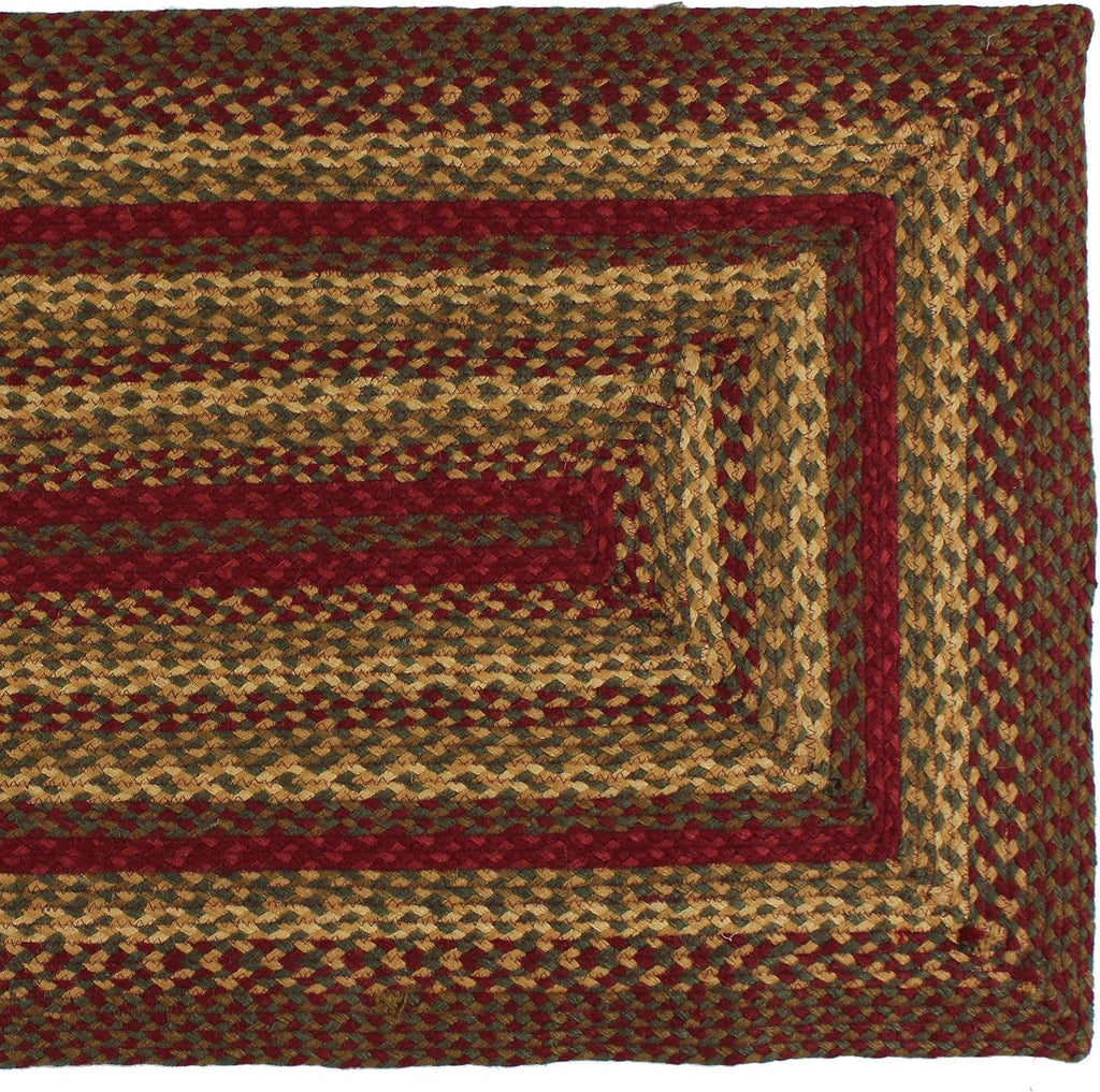 Oval Farmhouse Braided Jute Rug 27x48in