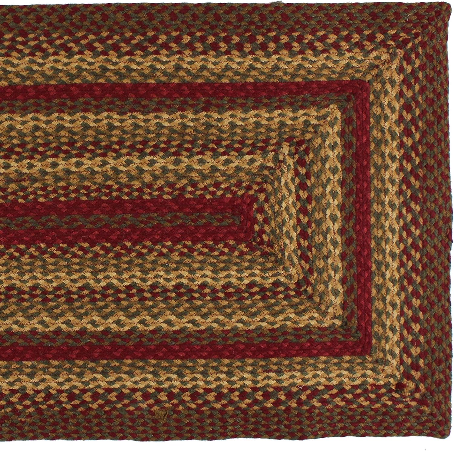 Oval Farmhouse Braided Jute Rug 27x48in