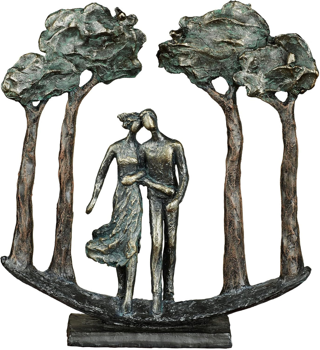 Bronze Couple Love Table Sculpture
