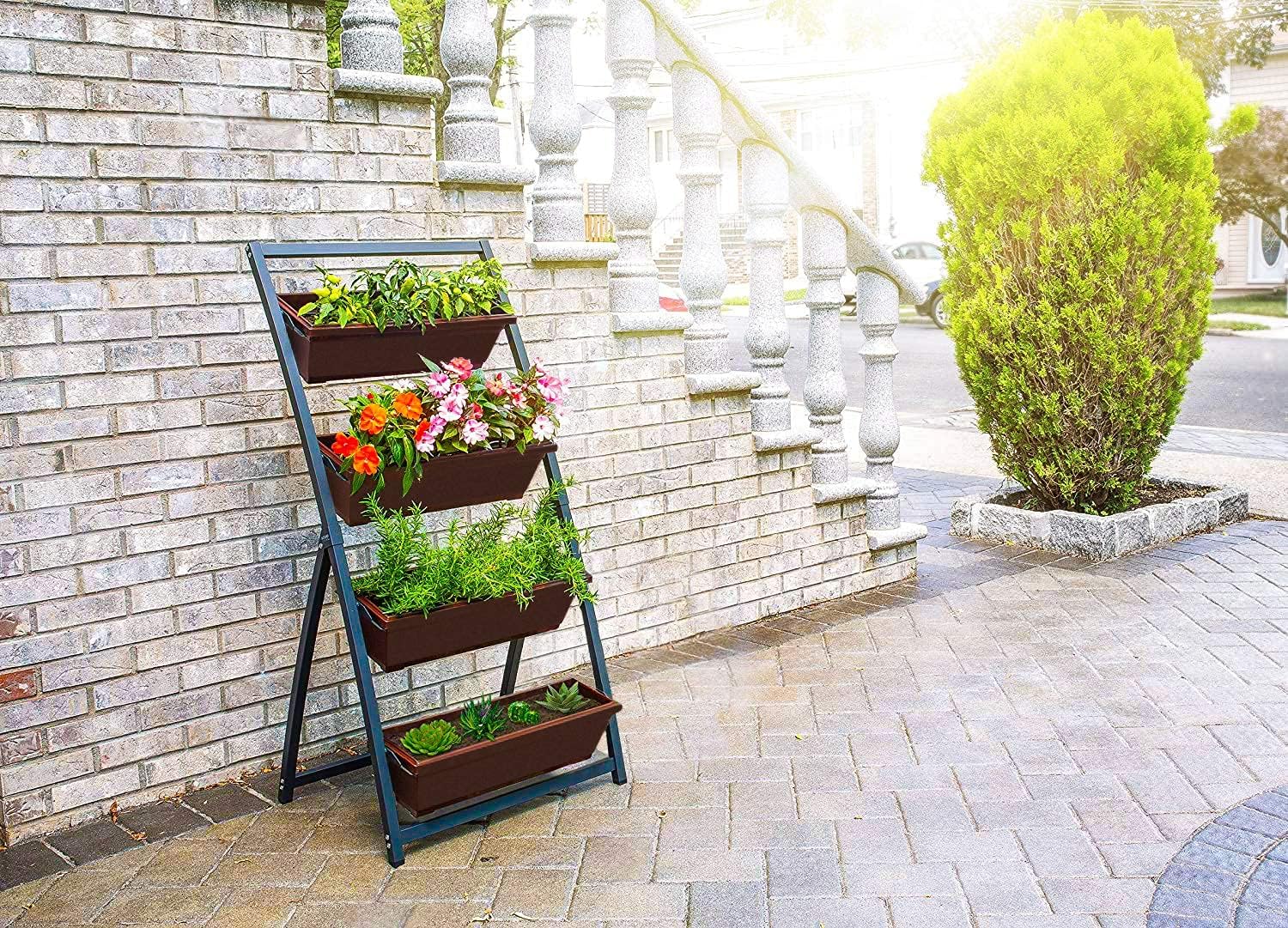 4ft Vertical Wood Raised Garden Bed