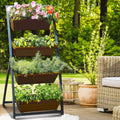 4ft Vertical Wood Raised Garden Bed